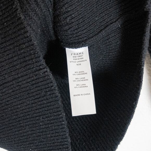 FRAME Women's Wool & Cashmere Puff Sleeve Turtleneck Sweater sz Small - Picture 4 of 10